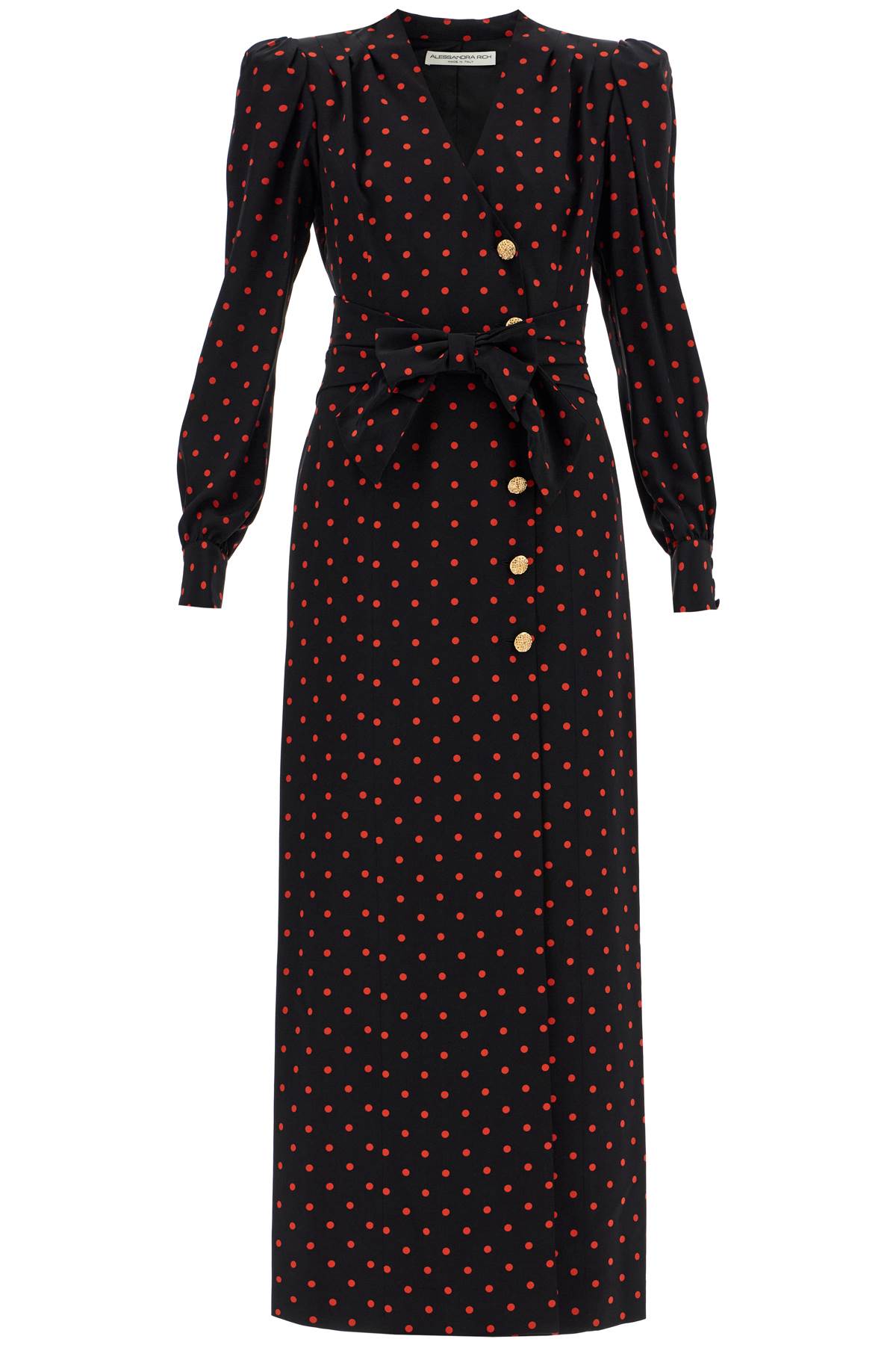 Alessandra Rich ALESSANDRA RICH silk maxi dress with polka dots