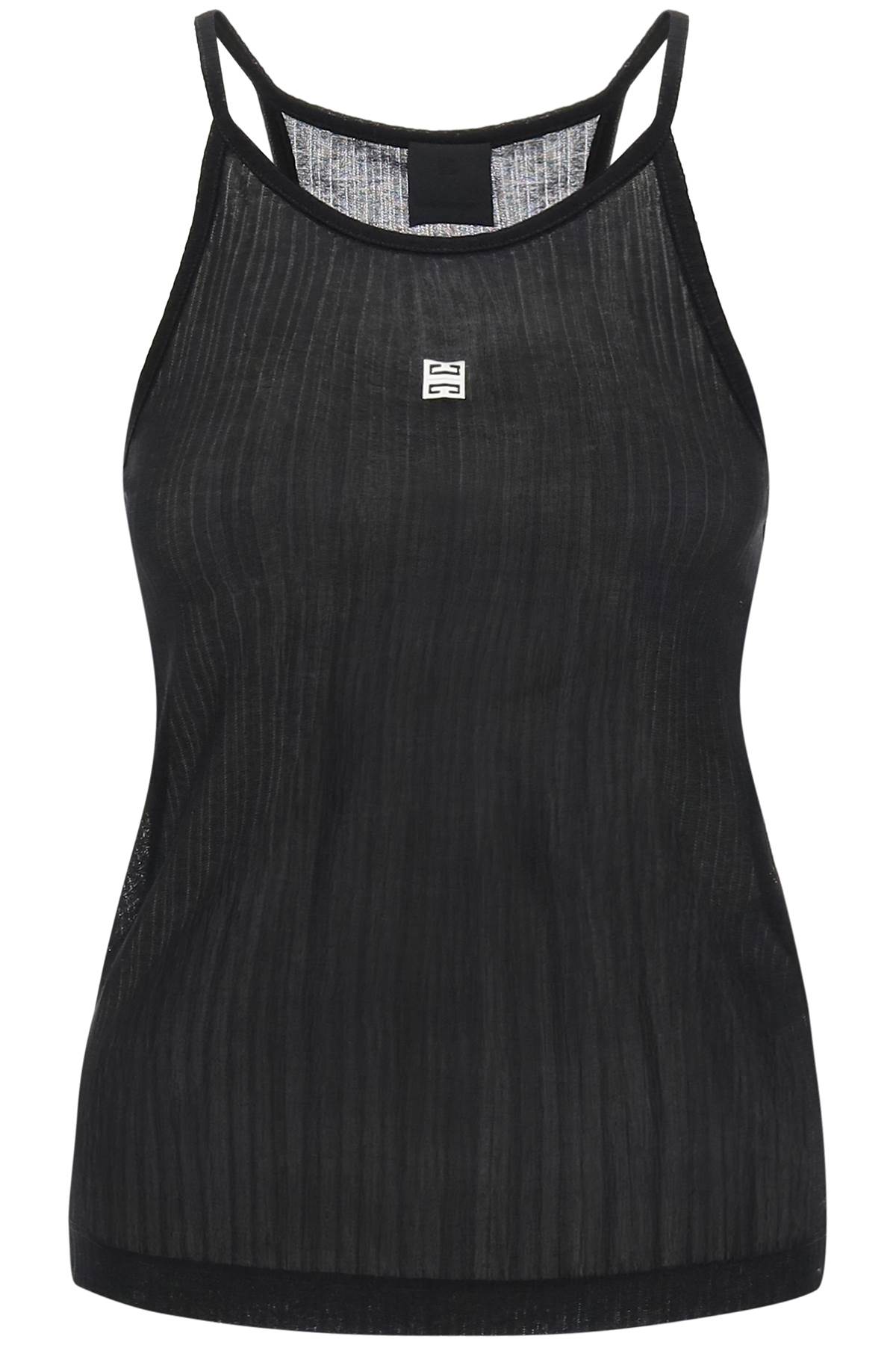 Givenchy GIVENCHY halterneck tank top with 4g plaque