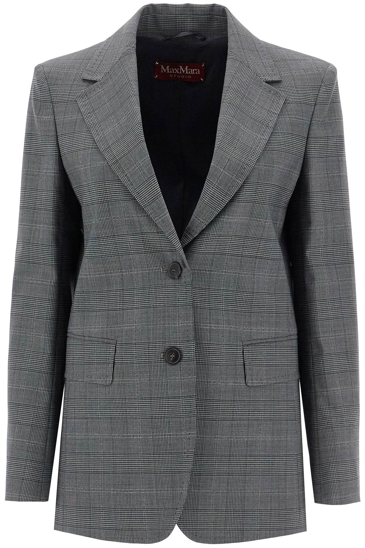 MAX MARA STUDIO MAX MARA STUDIO 'david' prince of wales wool blazer