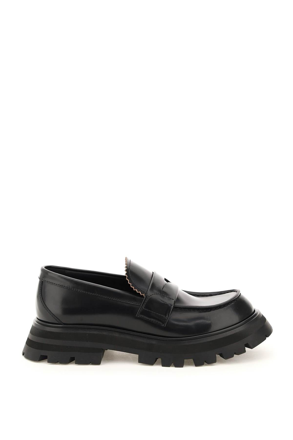 Alexander McQueen ALEXANDER MCQUEEN wander leather moccasin