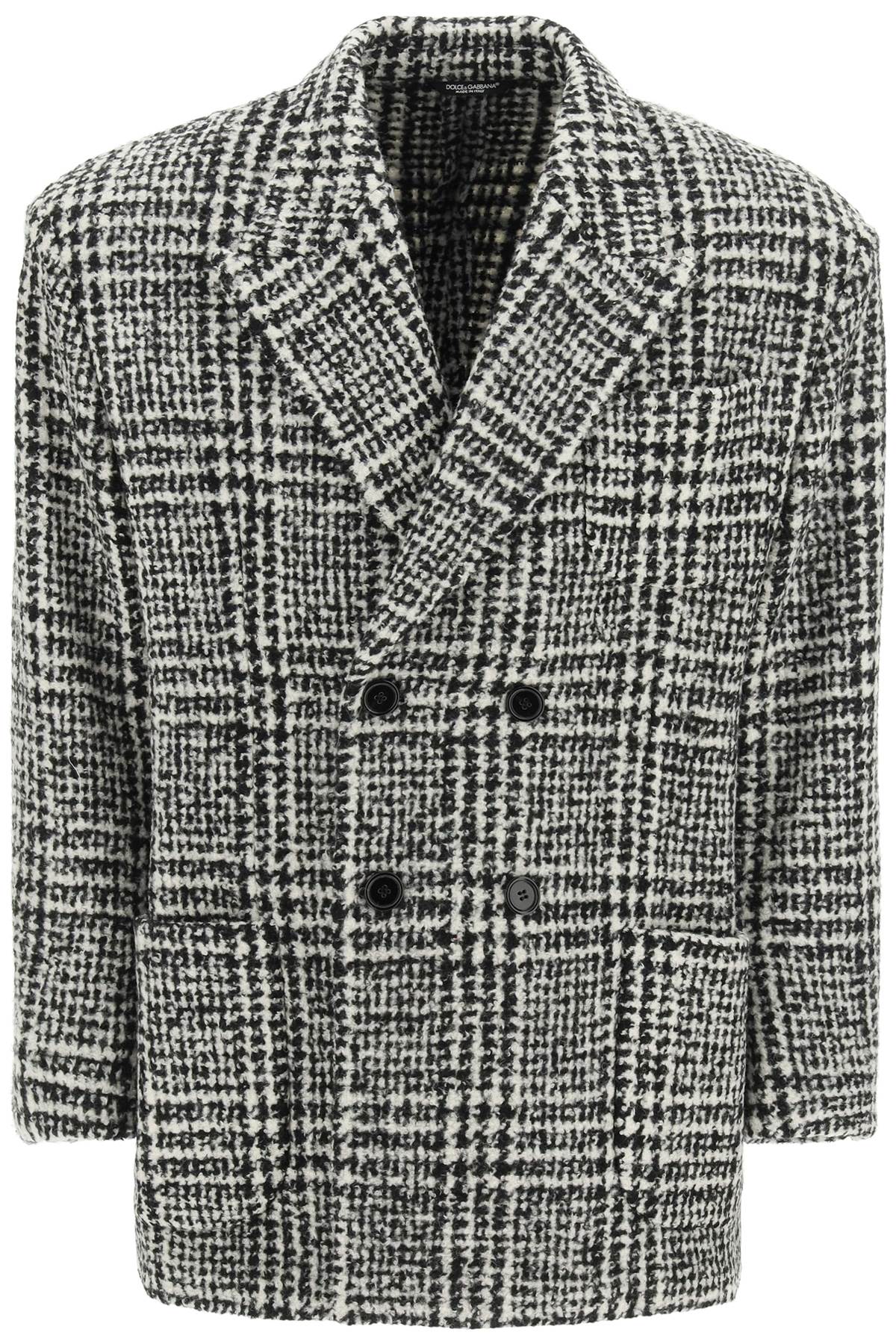 Dolce & Gabbana DOLCE & GABBANA checkered double-breasted wool jacket