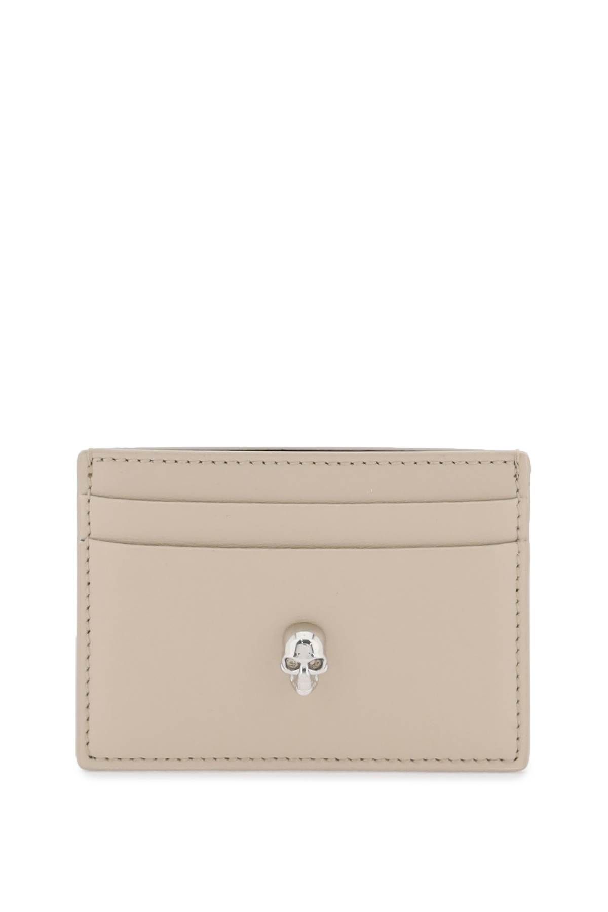 Alexander McQueen ALEXANDER MCQUEEN saffiano leather skull card holder