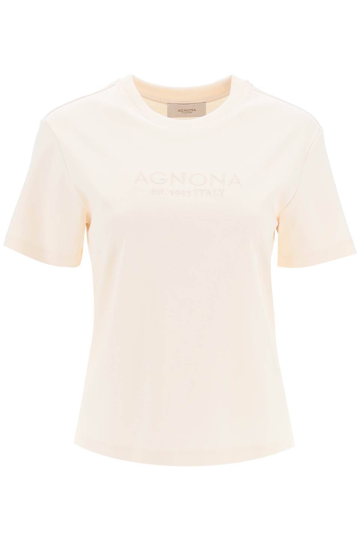 AGNONA AGNONA t-shirt with embroidered logo