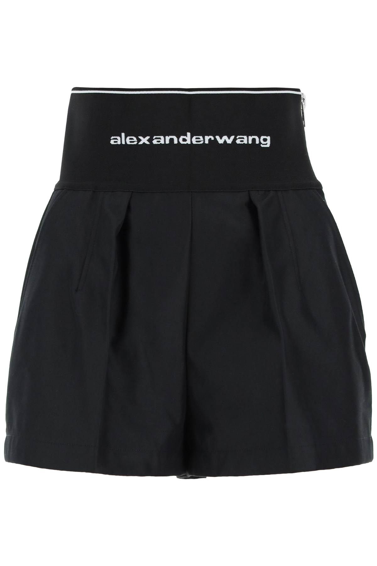 Alexander Wang ALEXANDER WANG cotton and nylon shorts with branded waistband