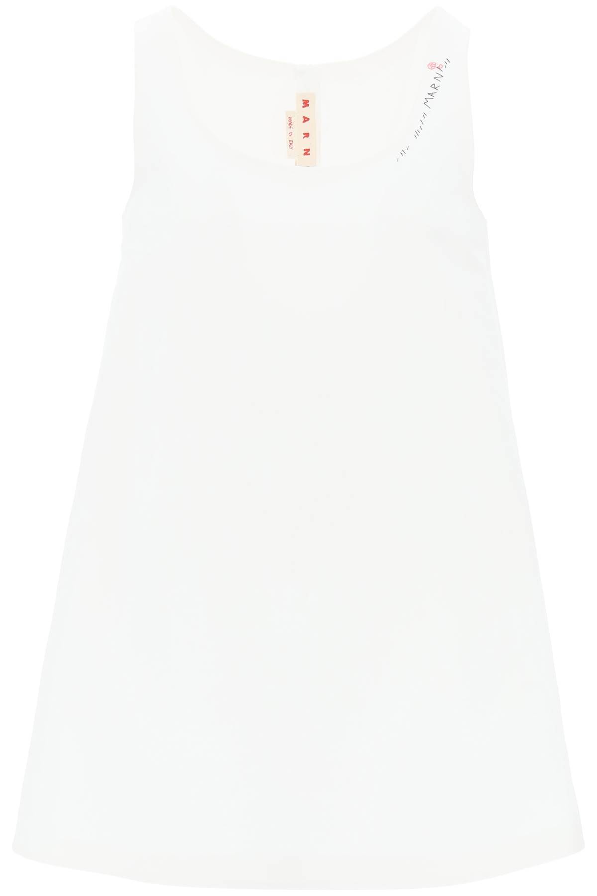 Marni MARNI flared dress with hand-embroidered