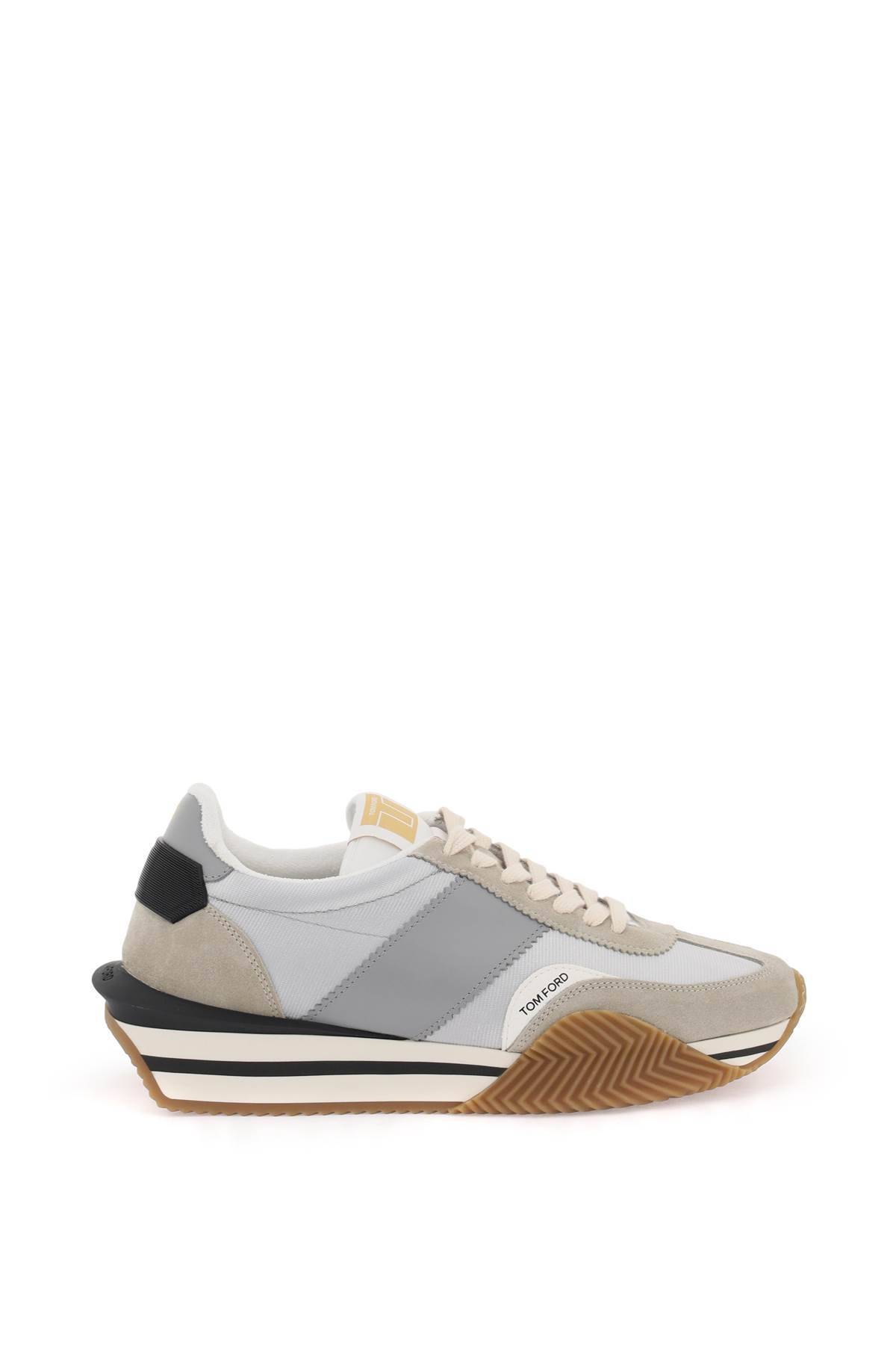 Tom Ford TOM FORD james sneakers in lycra and suede leather