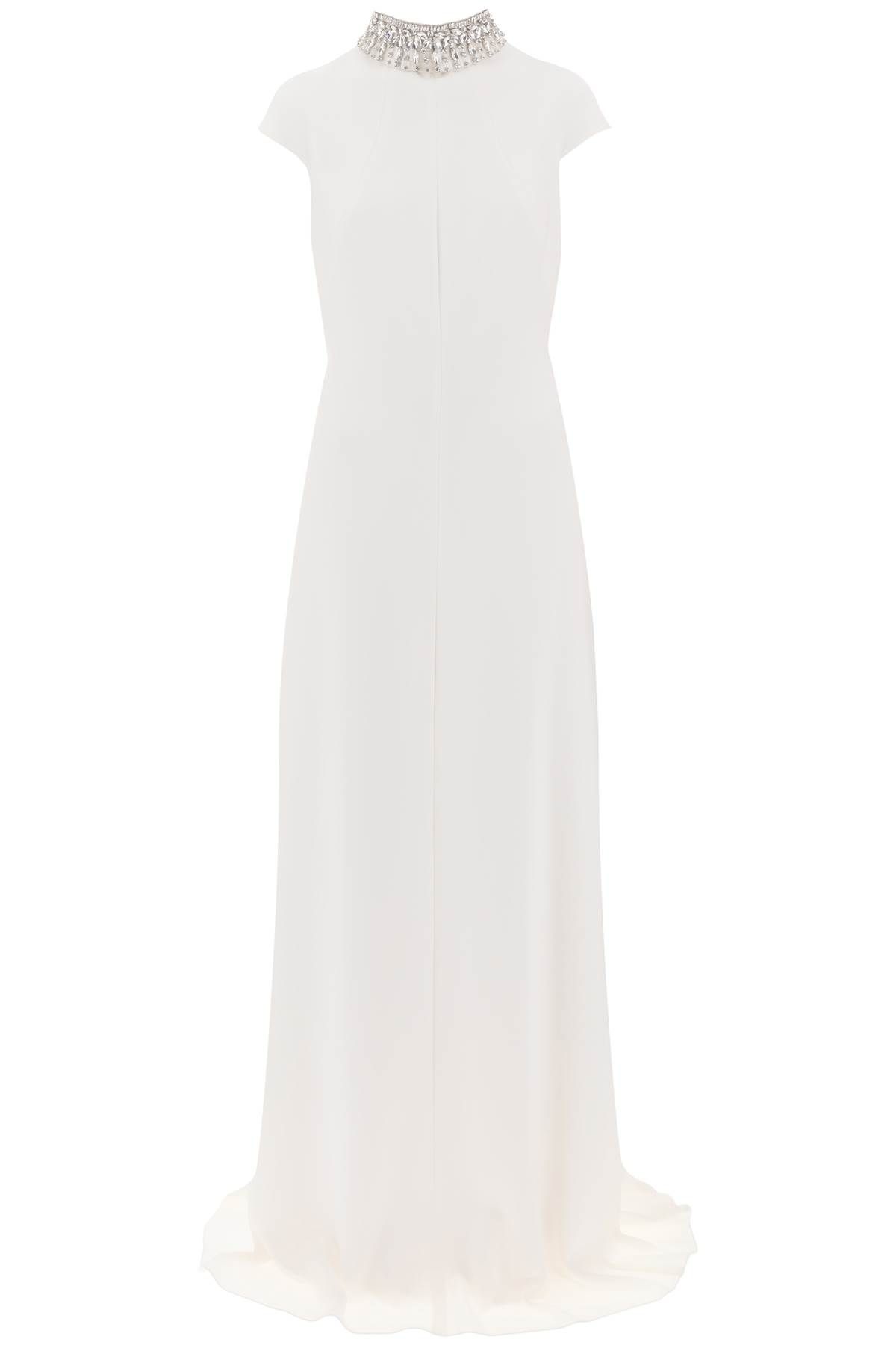 Max Mara MAX MARA 'perim' maxi dress in cady with necklace