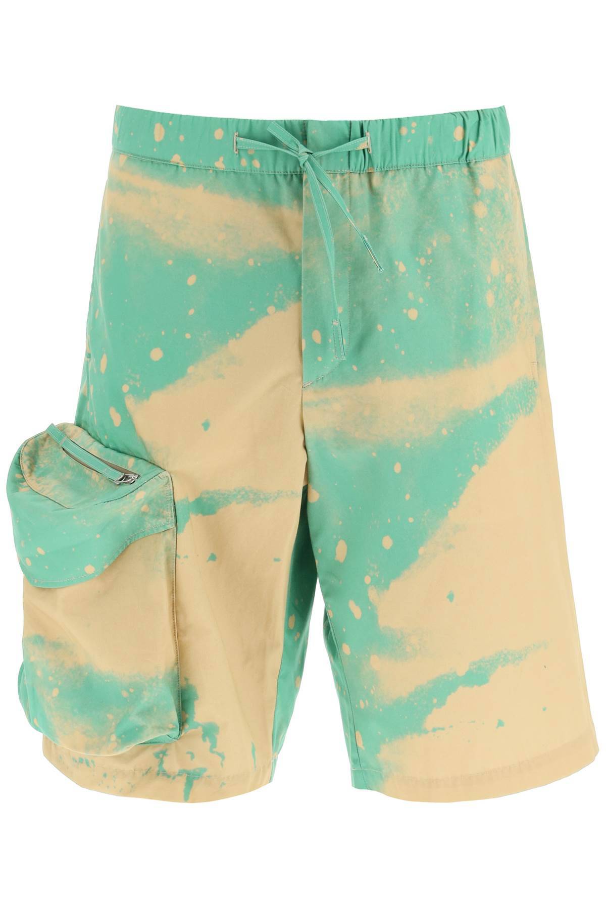 OAMC OAMC smudge oversized shorts with maxi pockets
