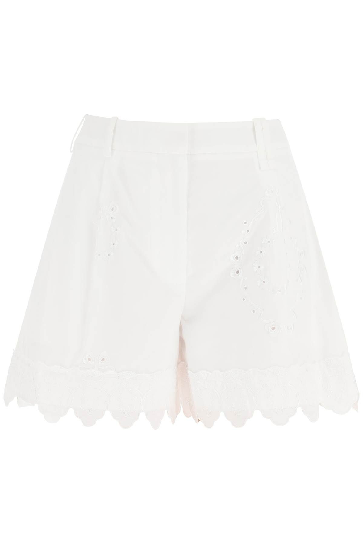 Simone Rocha SIMONE ROCHA embroidered cotton shorts