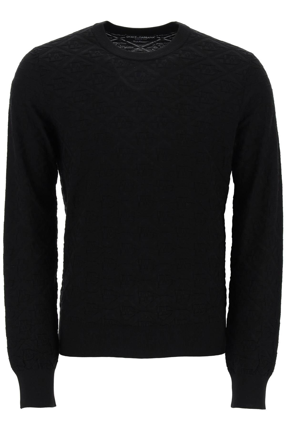 Dolce & Gabbana DOLCE & GABBANA dg jacquard silk sweater