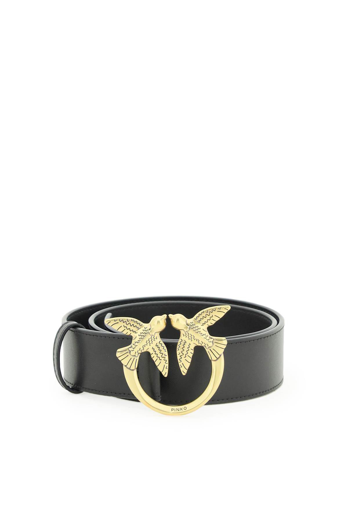 Pinko PINKO love birds leather belt