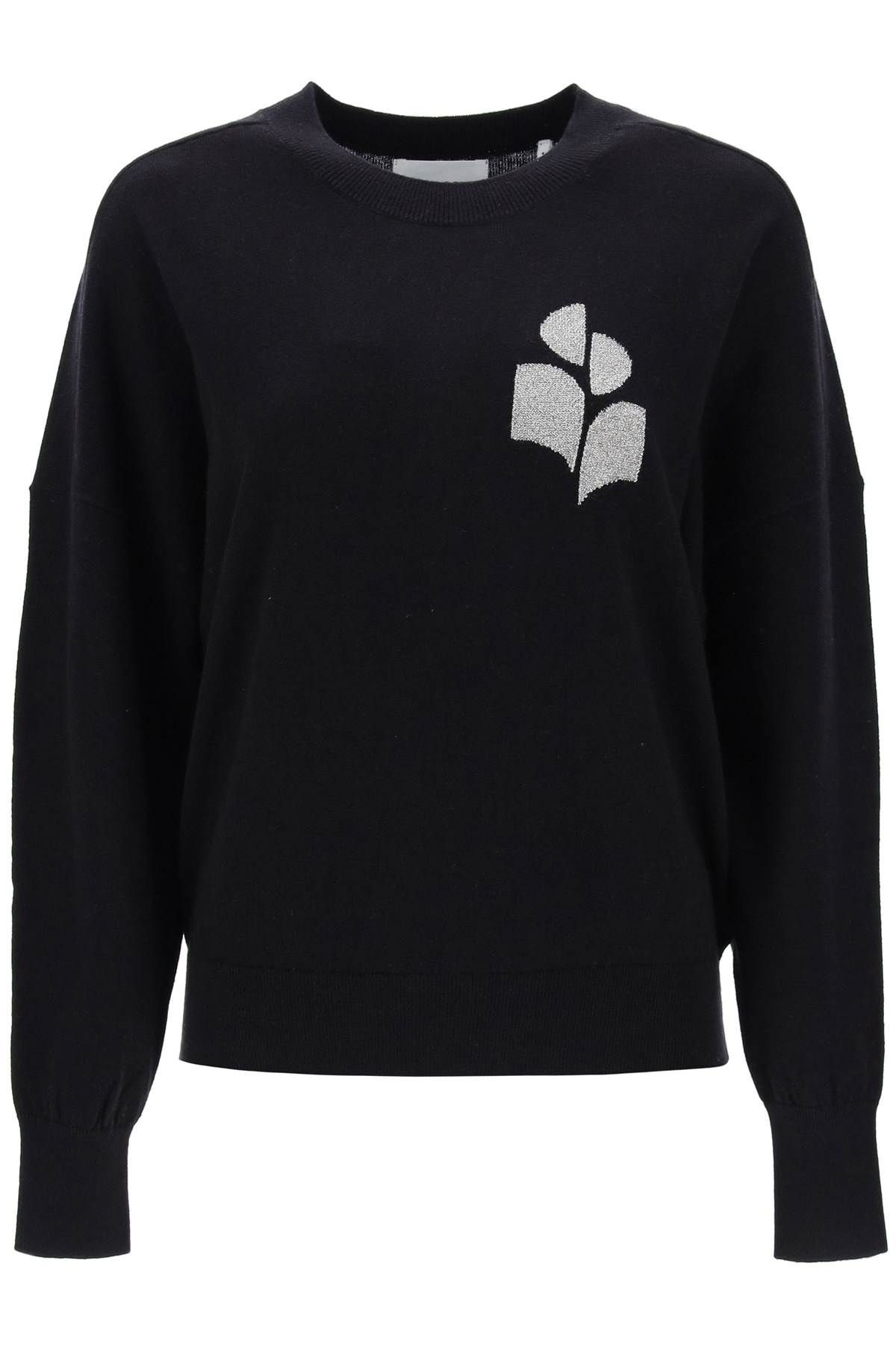 Isabel Marant Étoile ISABEL MARANT ETOILE marisans sweater with lurex logo intarsia