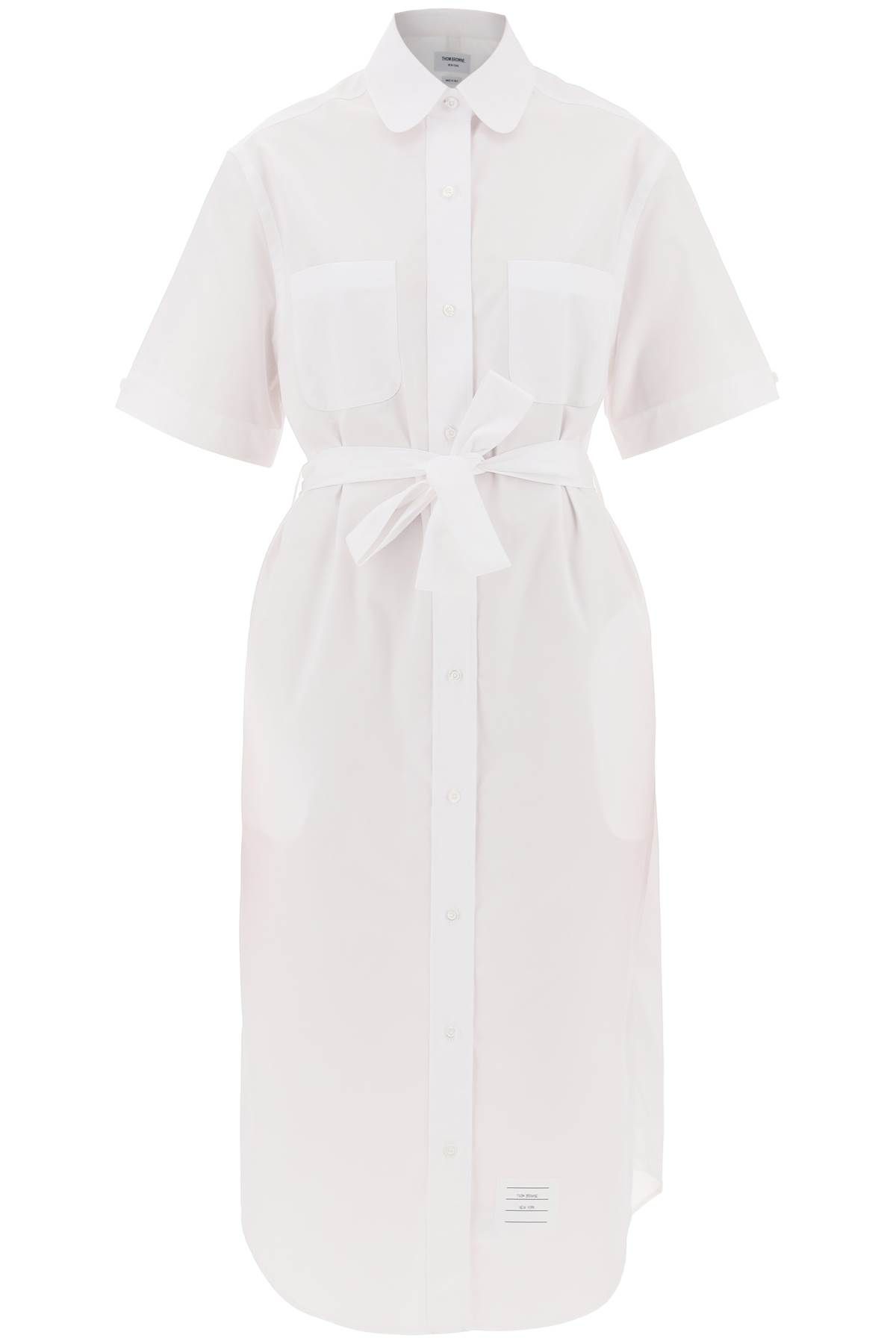 Thom Browne THOM BROWNE midi blouse with belt