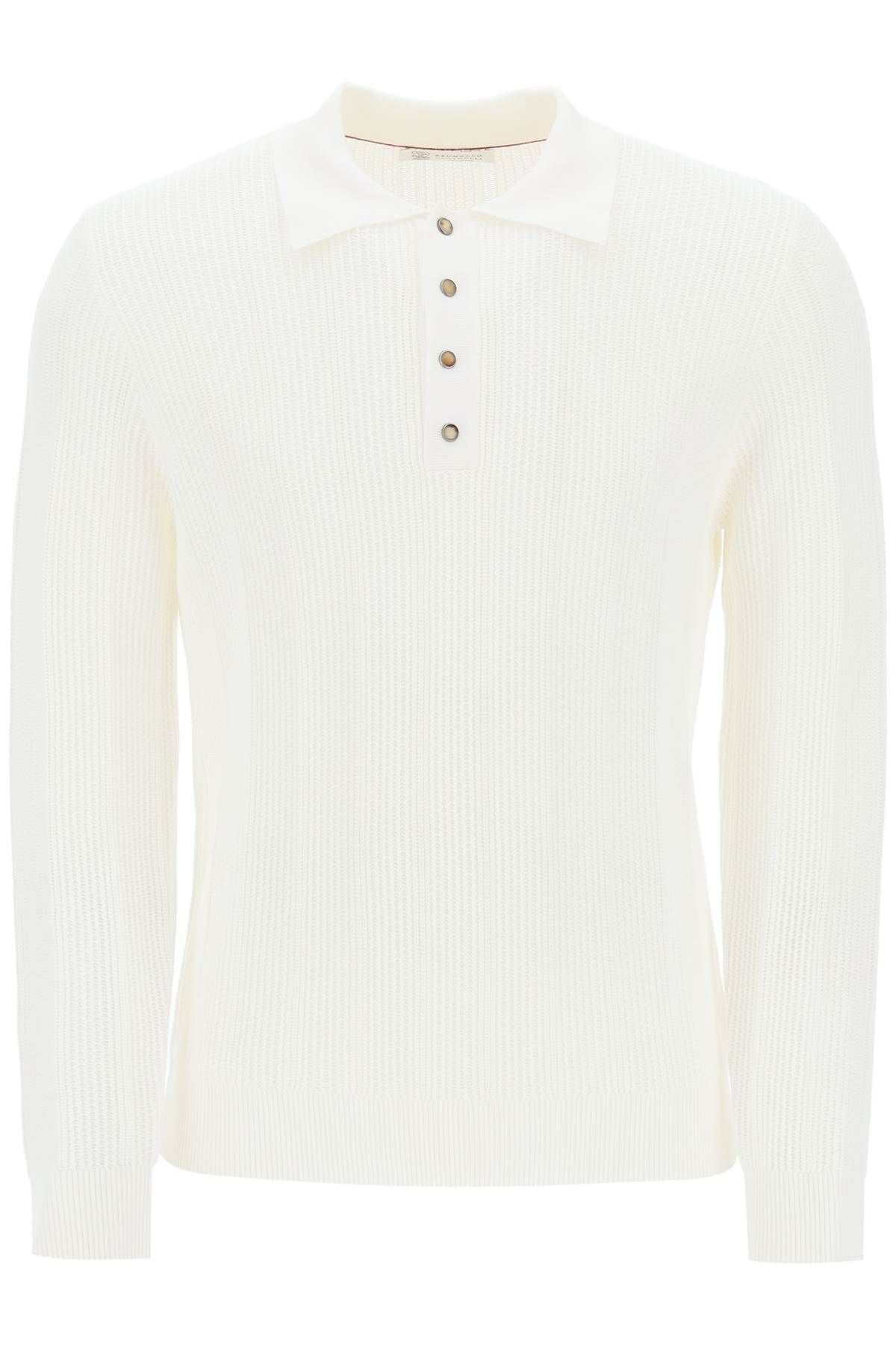 Brunello Cucinelli BRUNELLO CUCINELLI long-sleeved knitted polo shirt