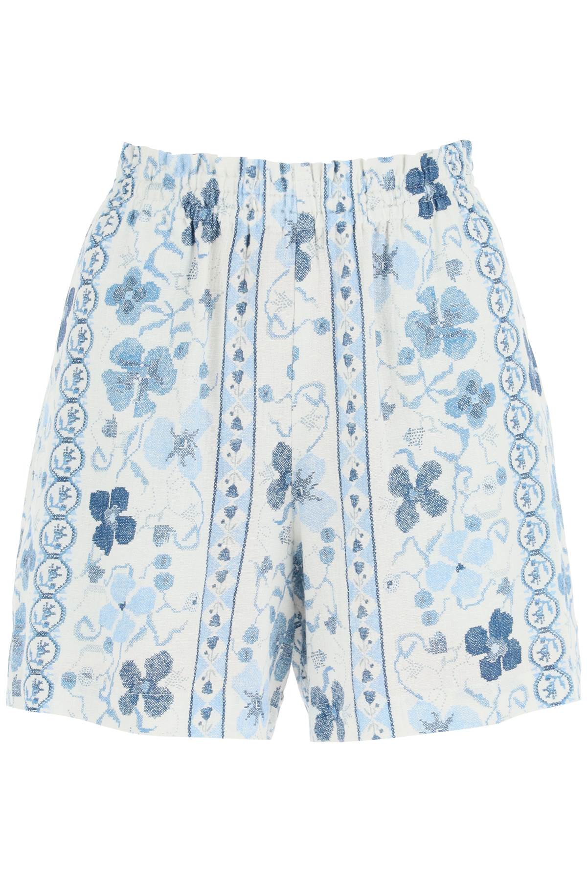 See By Chloé SEE BY CHLOE printed linen blend shorts