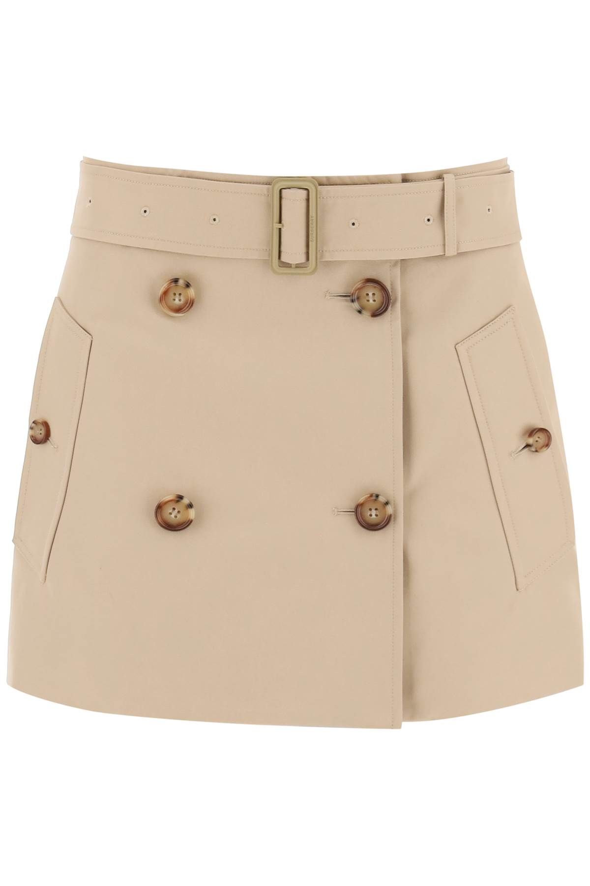 Burberry BURBERRY gabardine mini trench skirt