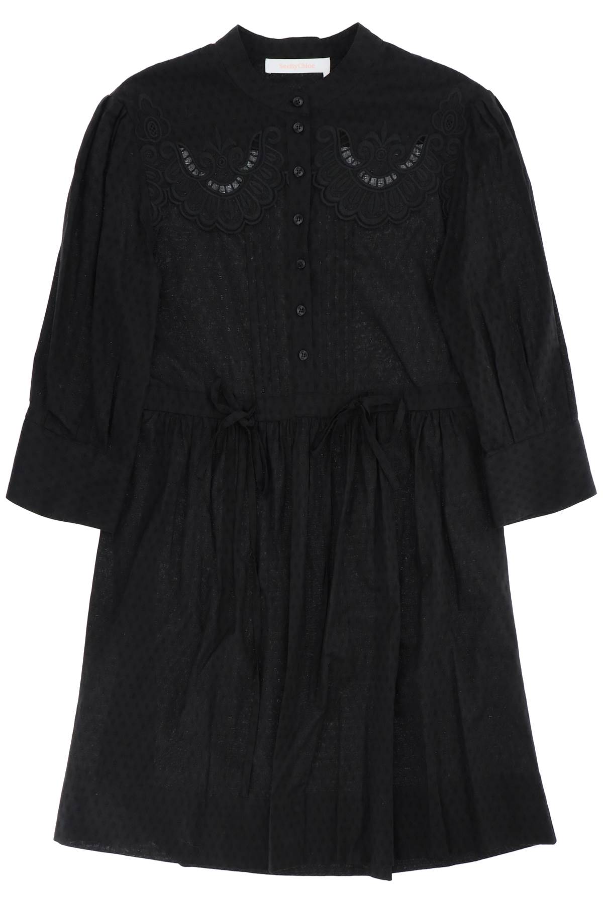 See By Chloé SEE BY CHLOE embroidered shirt dress