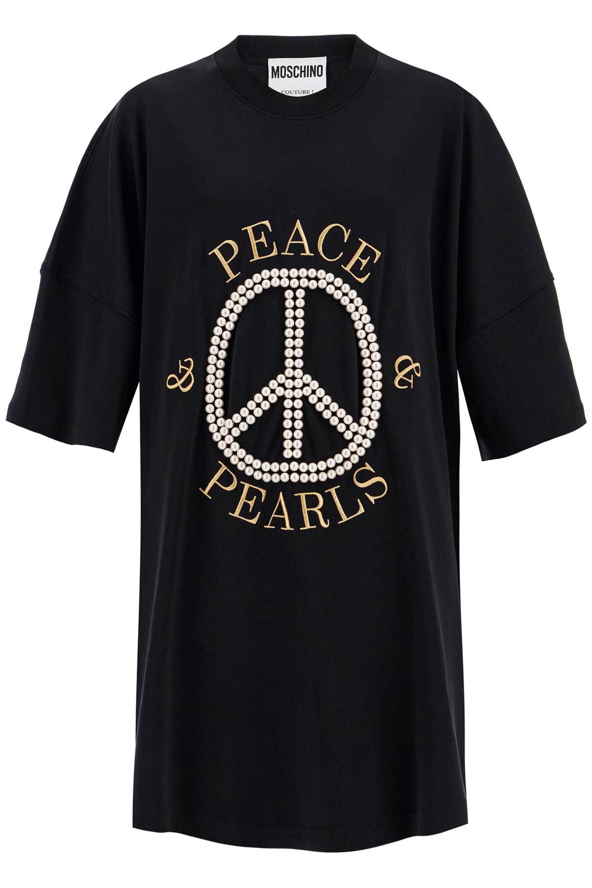 Moschino MOSCHINO "peace & pearls t-shirt