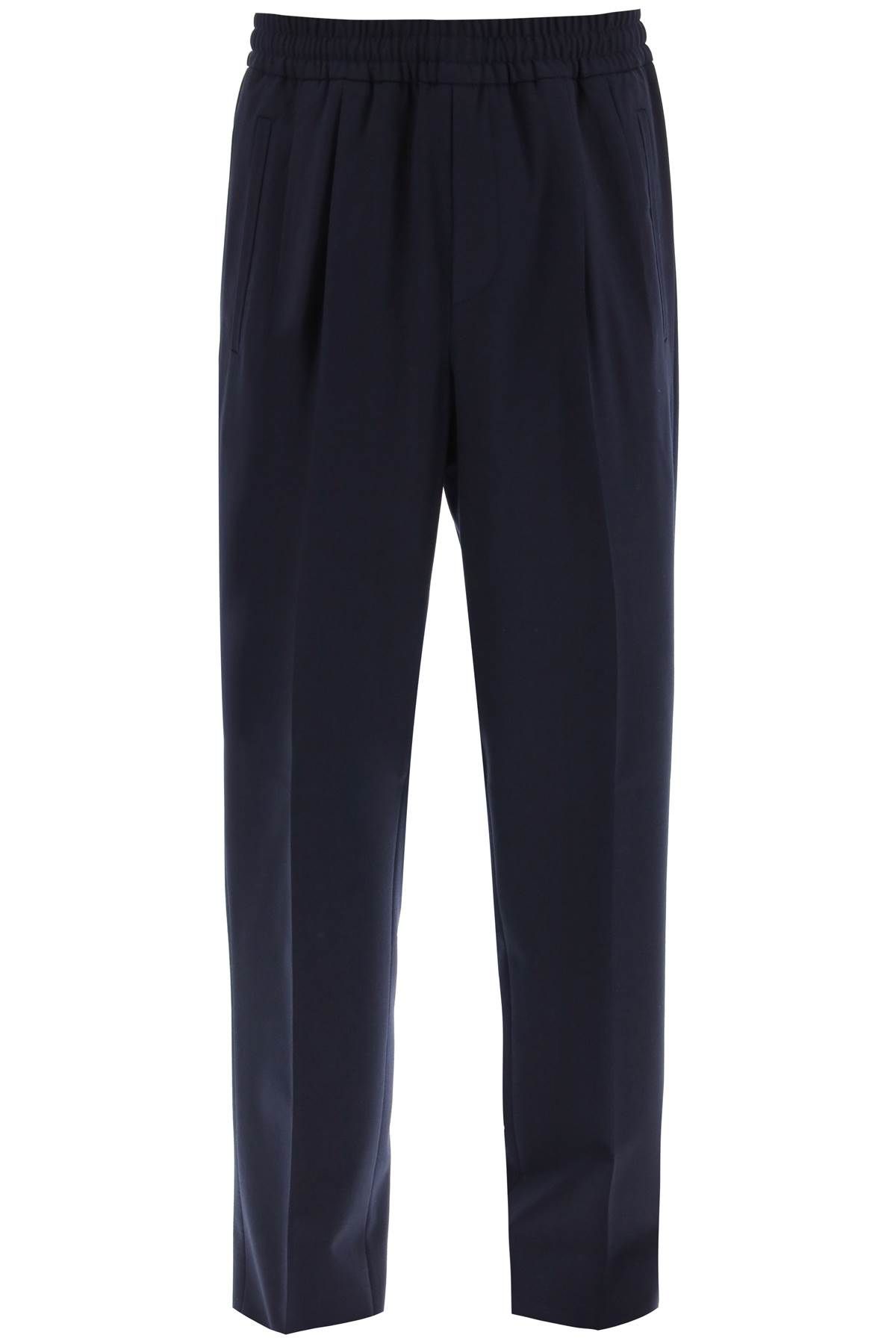 zegna ZEGNA jogger fit wool blend trousers