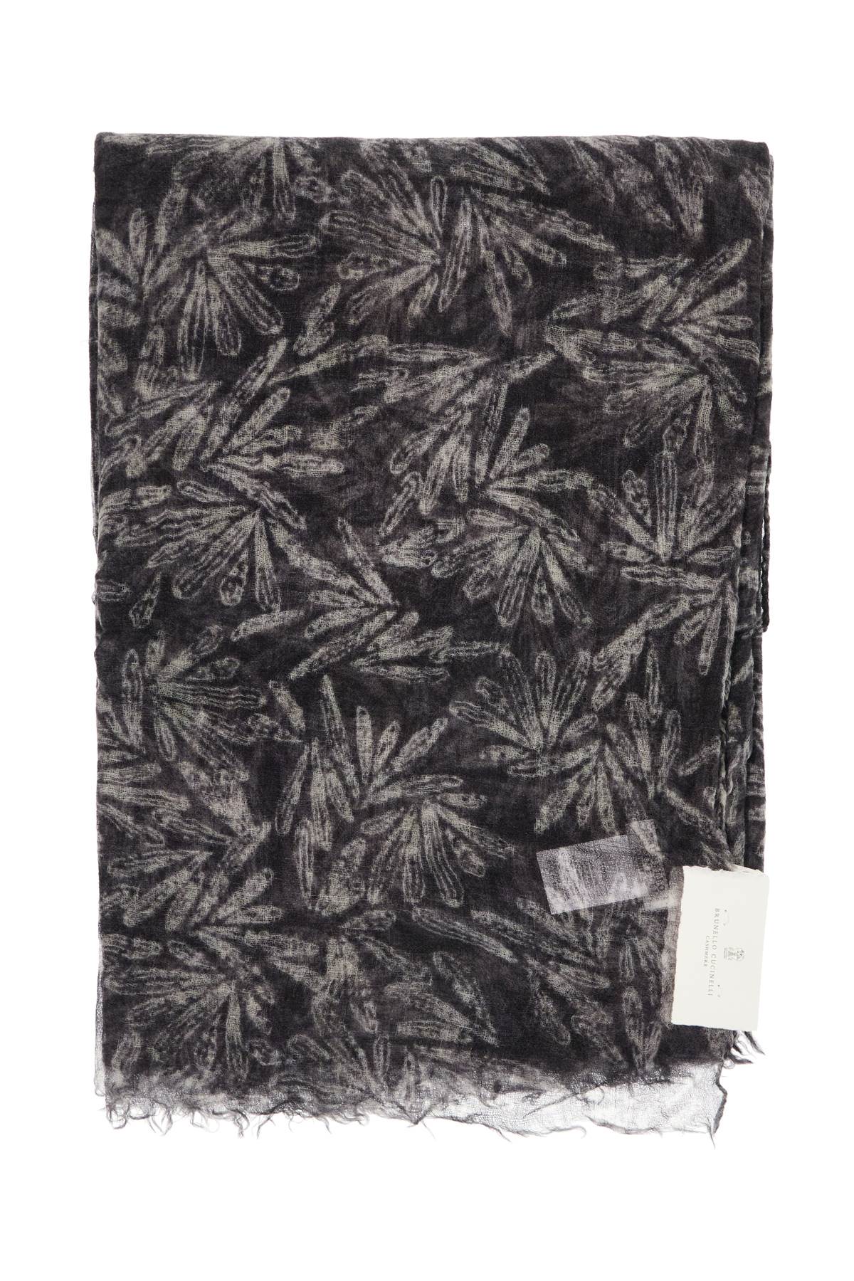 Brunello Cucinelli BRUNELLO CUCINELLI "cashmere scarf with fern print"