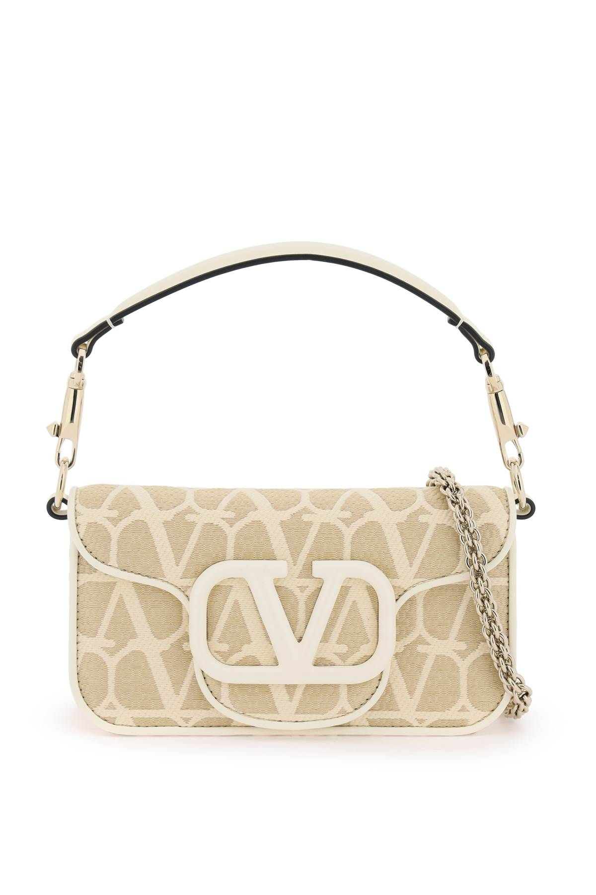 VALENTINO GARAVANI VALENTINO GARAVANI small 'locò' shoulder bag in raffia