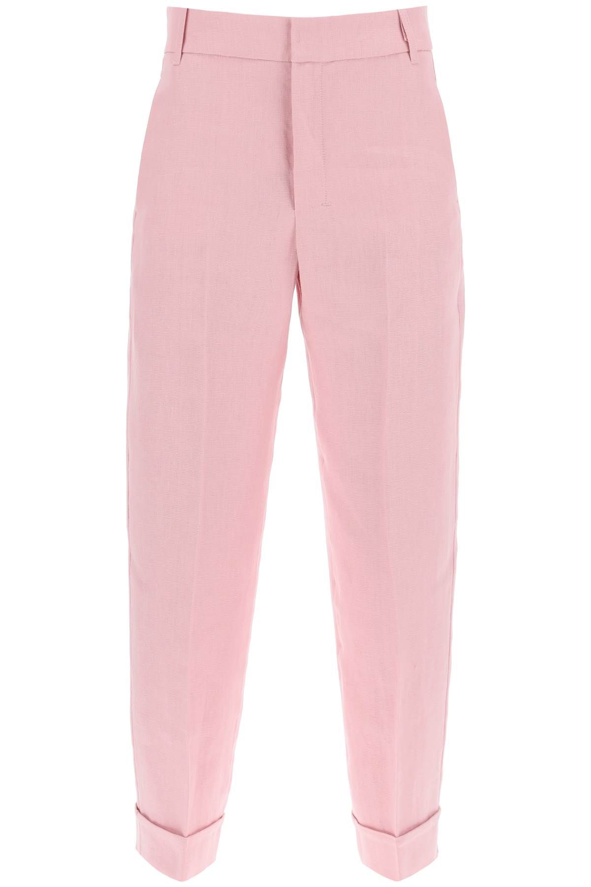  'S MAX MARA 'linen cigarette pants in 'salix