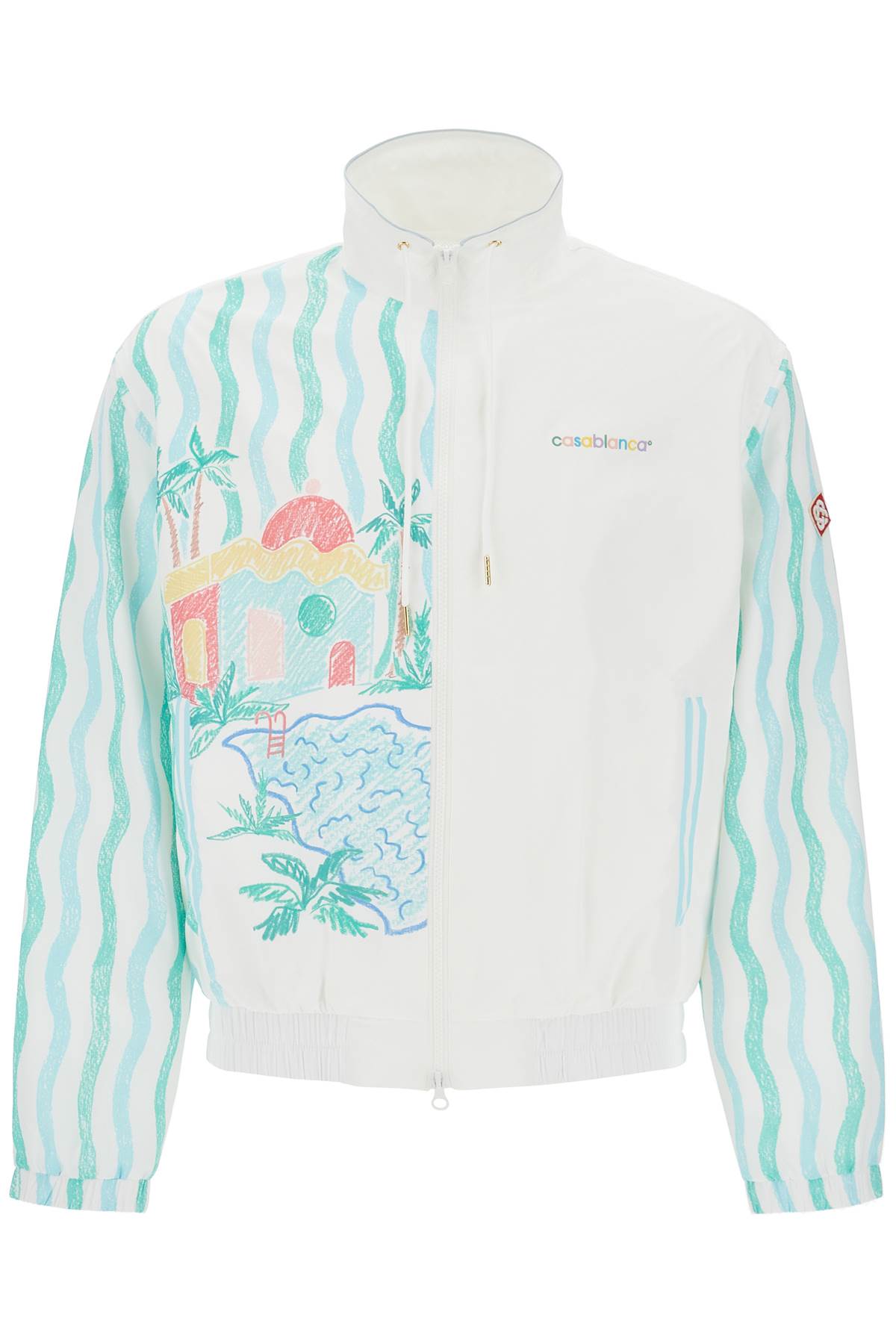 Casablanca CASABLANCA "windbreaker jacket with maison memphis print"