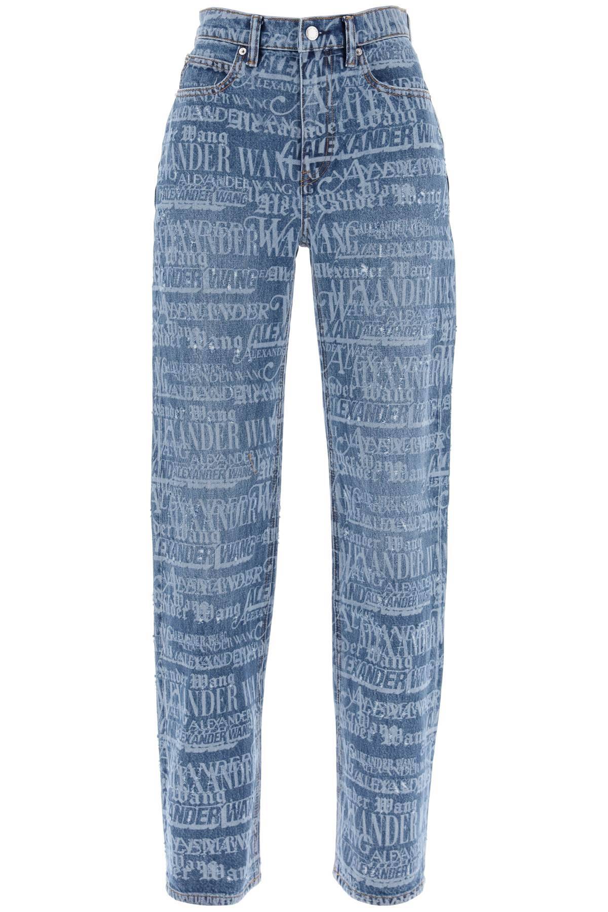 Alexander Wang ALEXANDER WANG ez jeans with logo print