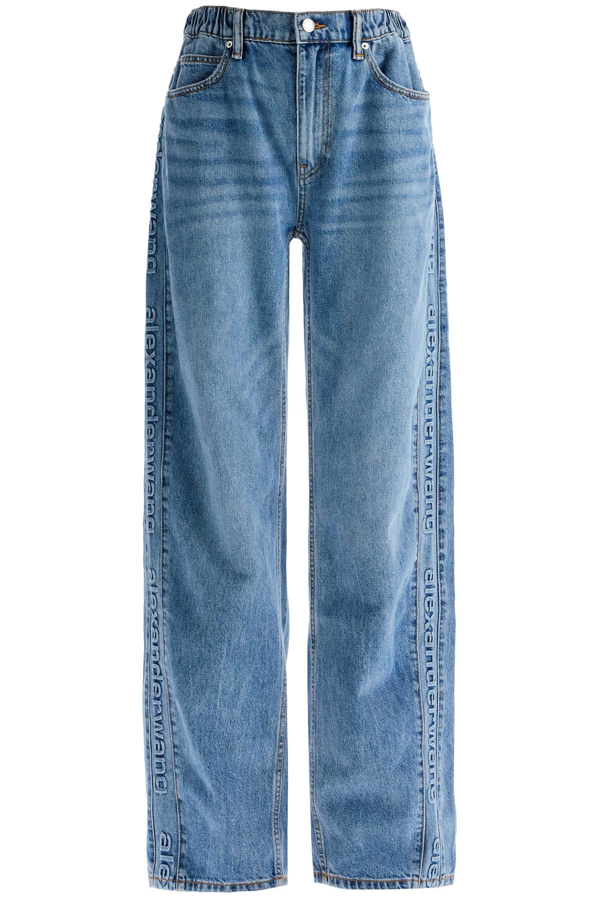 Alexander Wang ALEXANDER WANG wide leg jeans with branded stripes