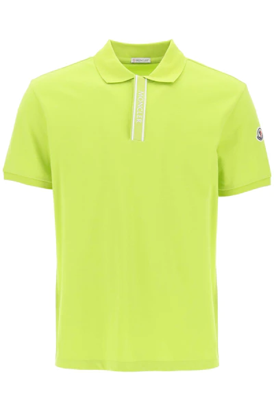 Moncler MONCLER polo shirt with branded button