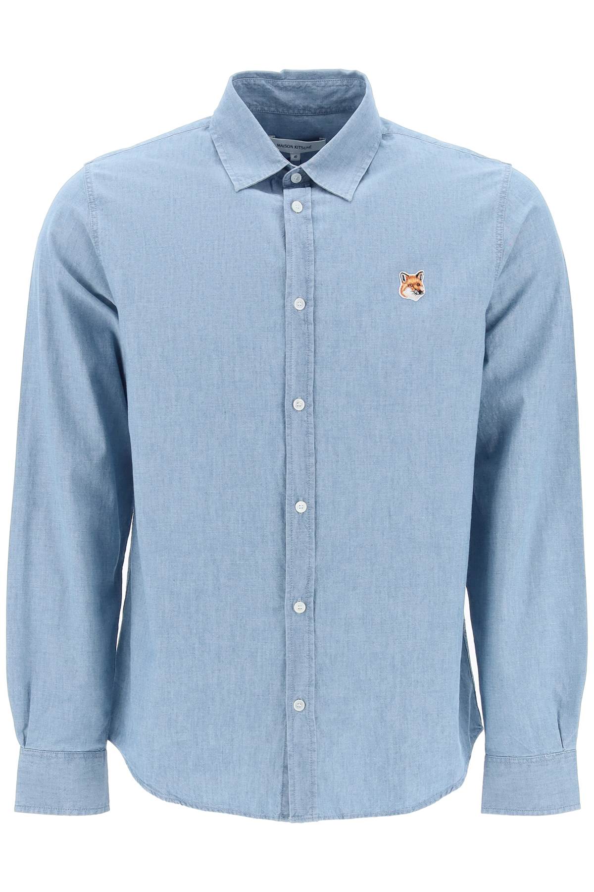 Maison Kitsuné MAISON KITSUNE "fox head cotton chambray shirt"