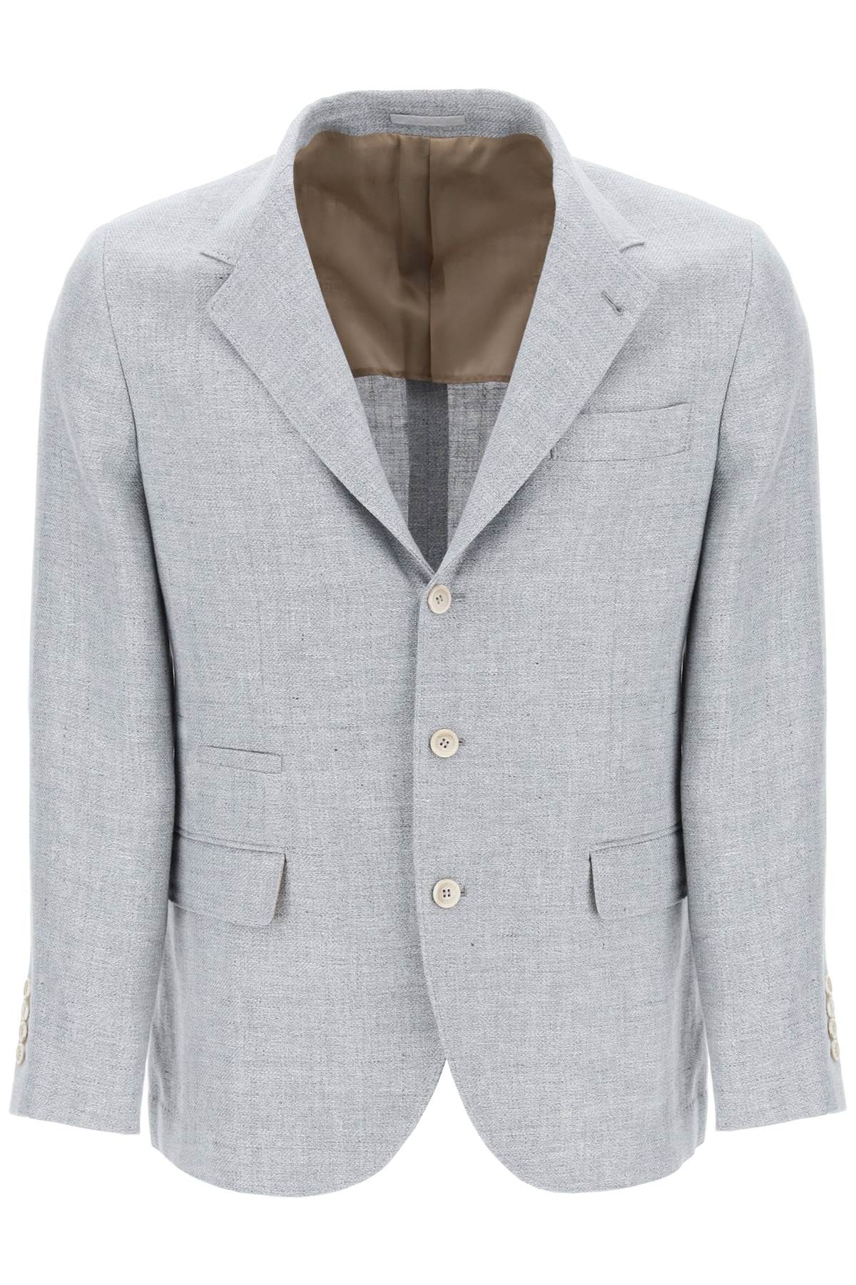 Brunello Cucinelli BRUNELLO CUCINELLI unstructured linen, wool and silk jacket.