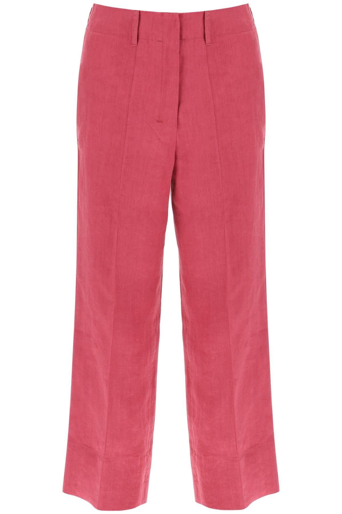  'S MAX MARA 'rebecca' cropped linen pants