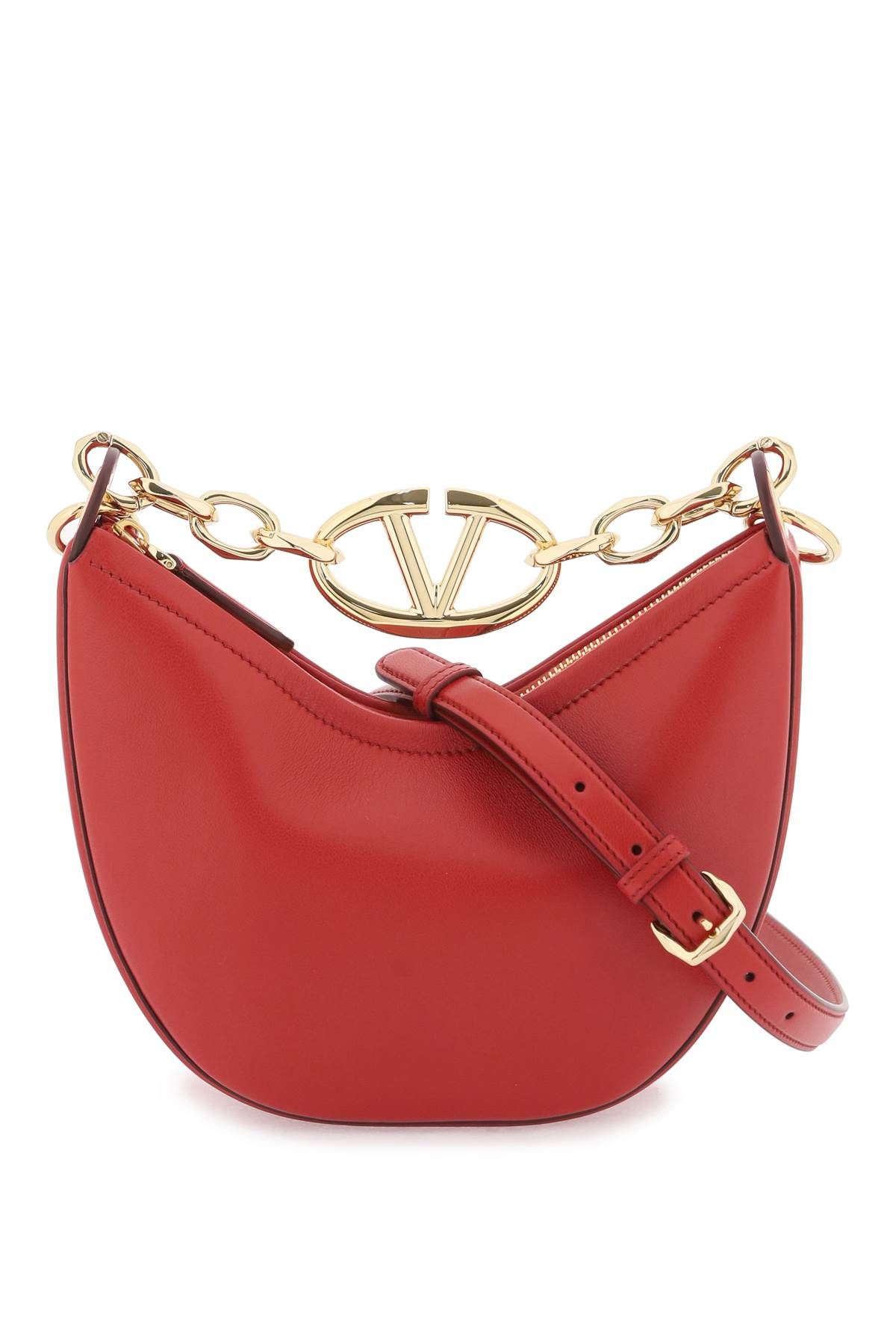 VALENTINO GARAVANI VALENTINO GARAVANI "small vlogo moon bag in nappa leather with