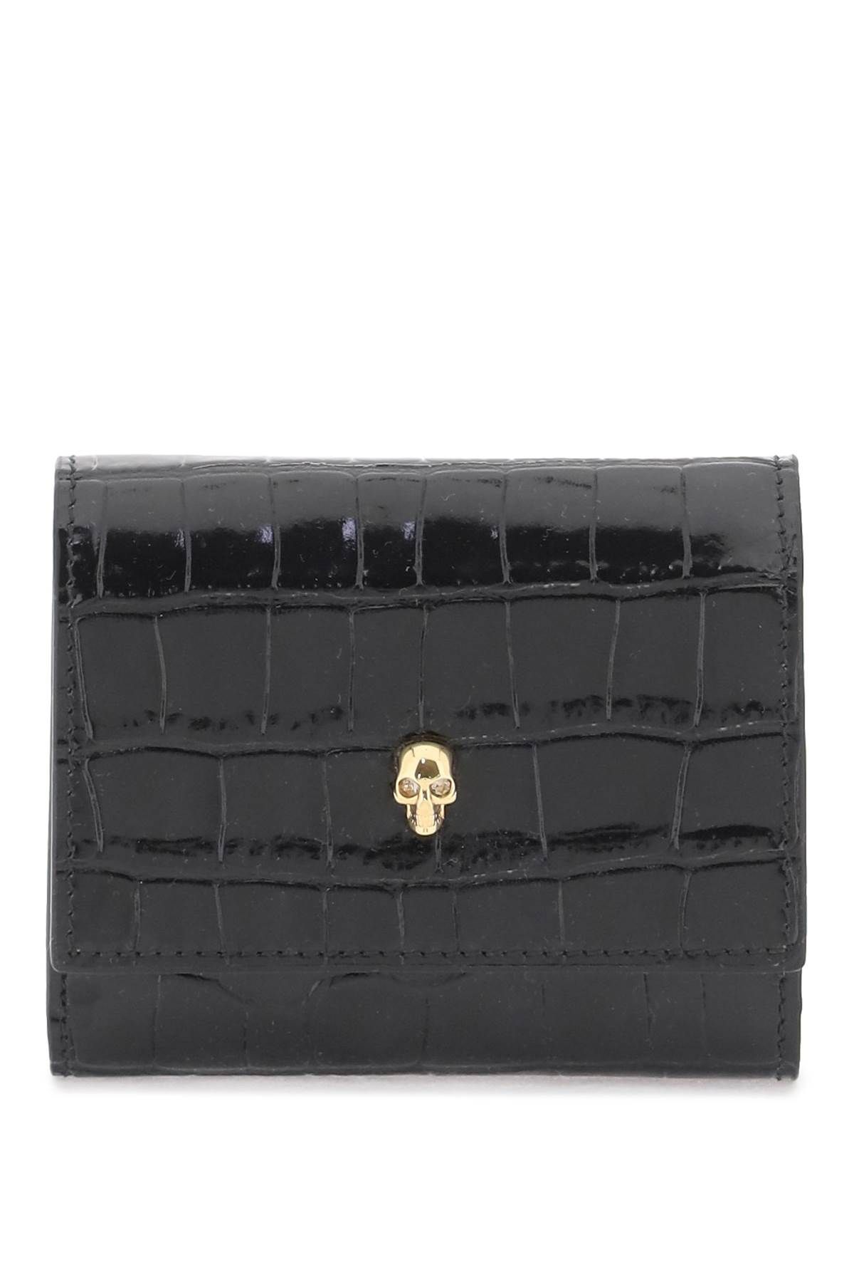 Alexander McQueen ALEXANDER MCQUEEN compact skull wallet