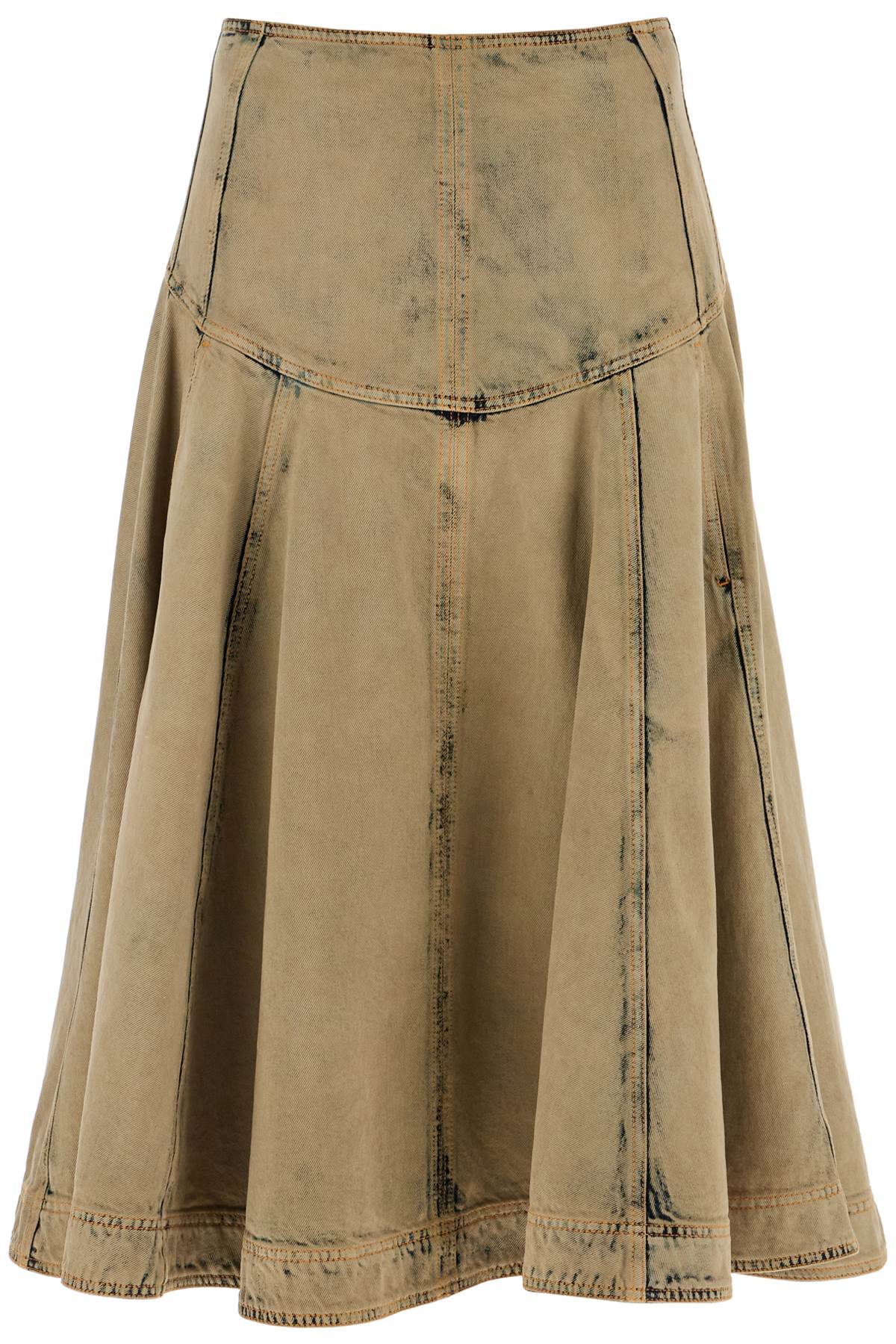 Ferragamo FERRAGAMO denim flared skirt with full