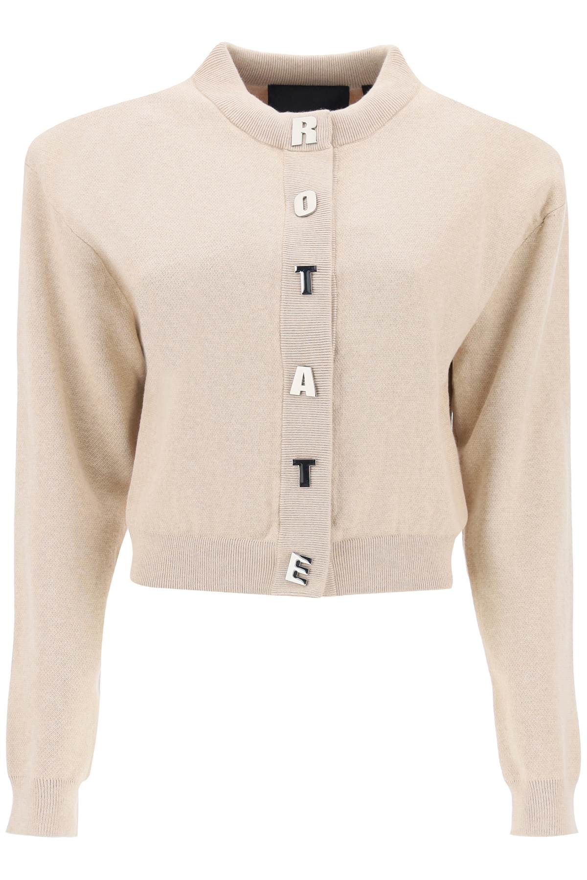 Rotate ROTATE structured knit cardigan in italian