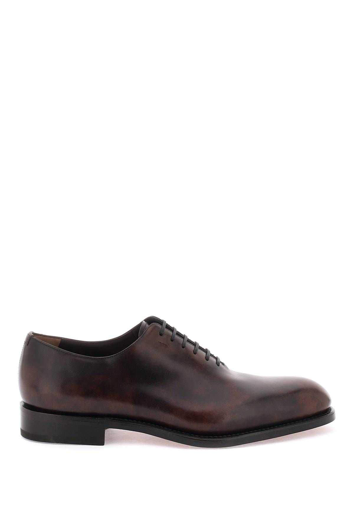 Ferragamo FERRAGAMO shiny leather oxford lace-ups