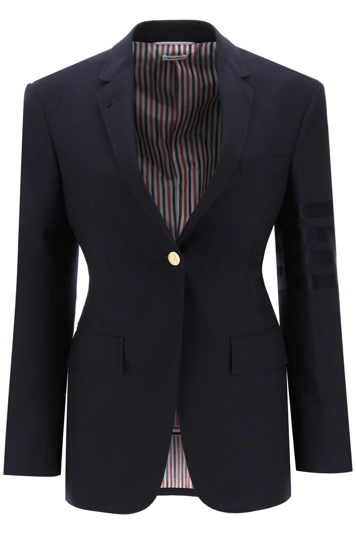 Thom Browne THOM BROWNE 4-bar single-breasted blazer in light wool