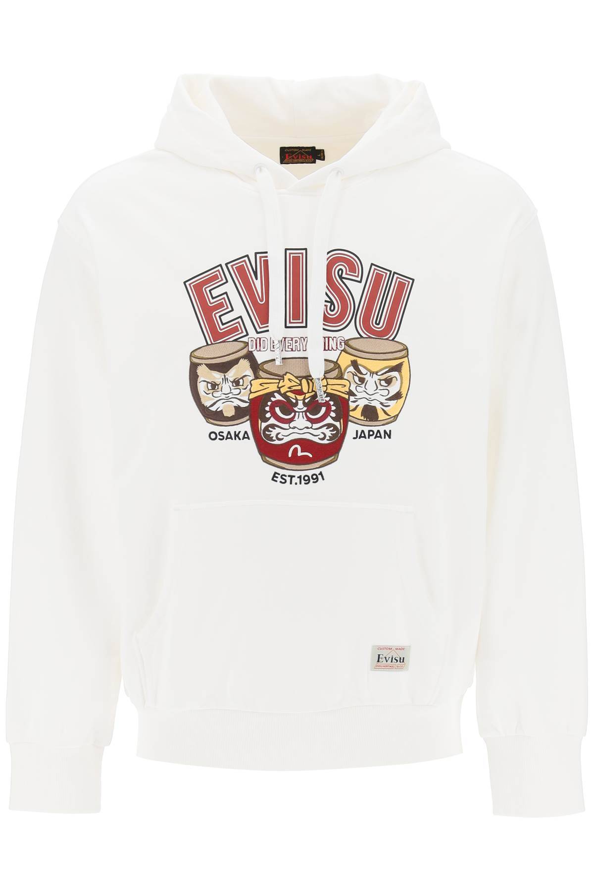 Evisu EVISU hoodie with embroidery and print