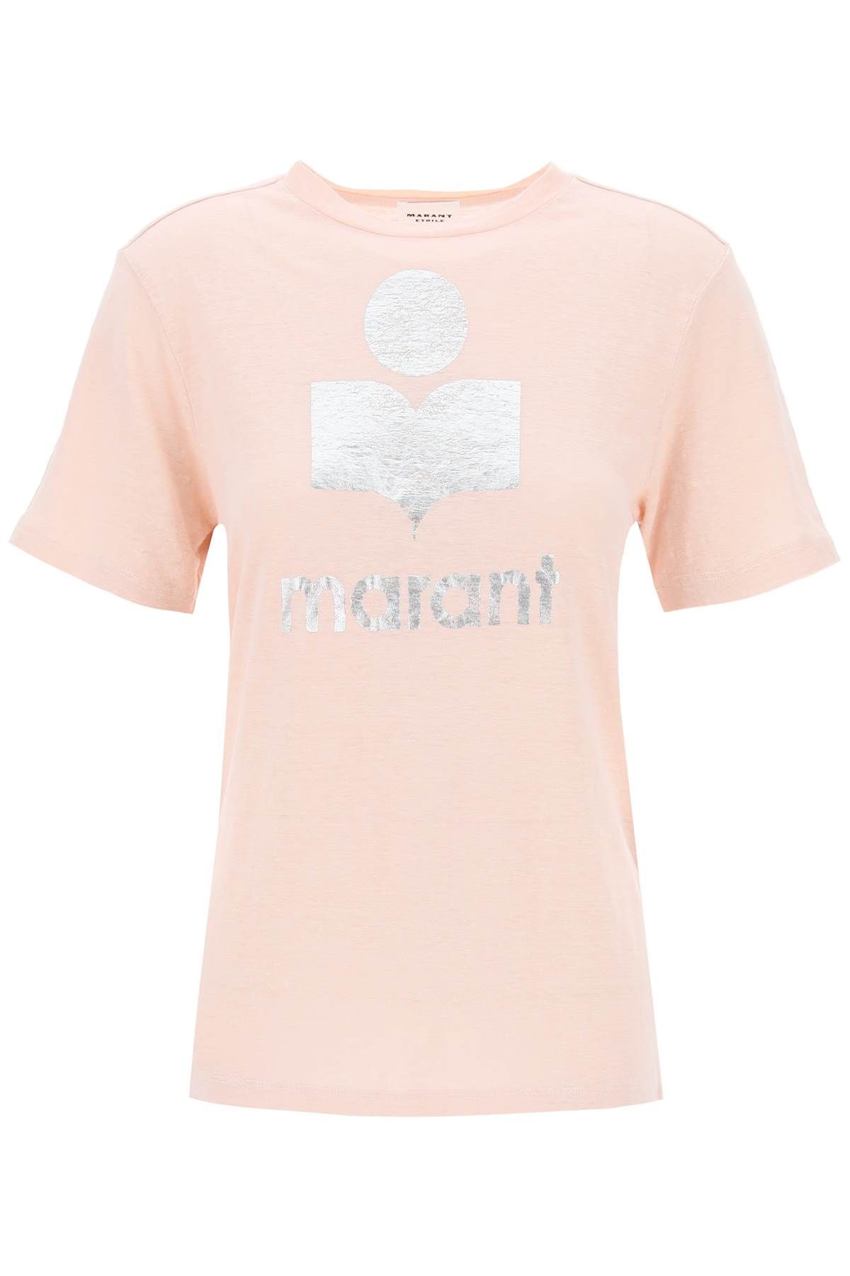 Isabel Marant Étoile ISABEL MARANT ETOILE zewel t-shirt with metallic logo print