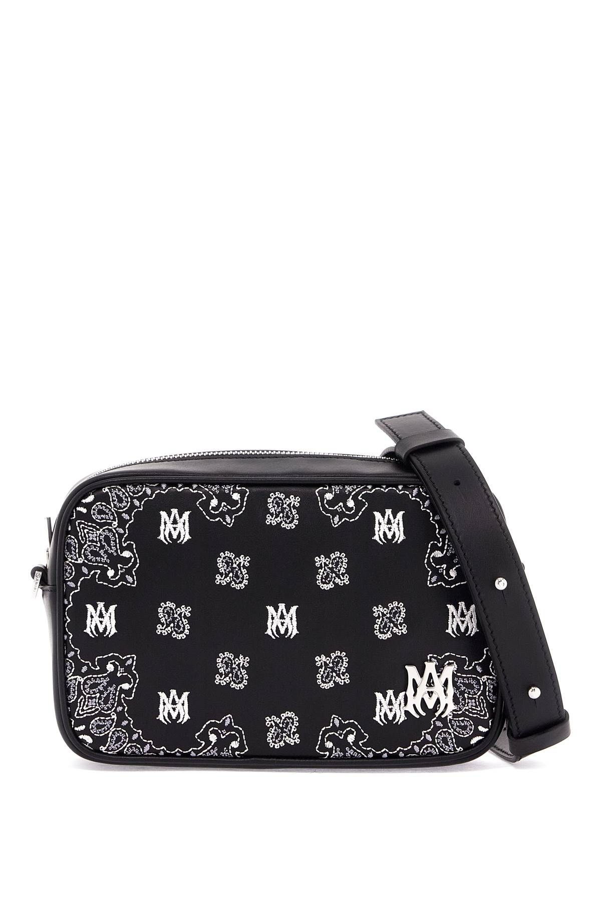 Amiri AMIRI 'bandana embroidered camera bag with