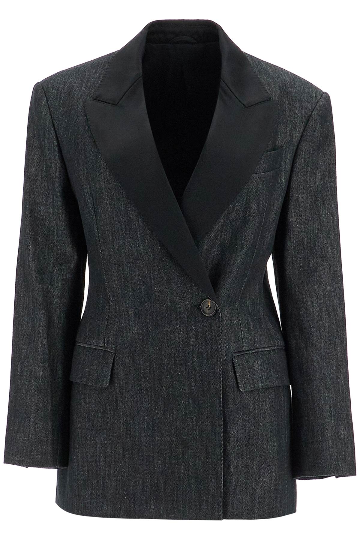 Brunello Cucinelli BRUNELLO CUCINELLI denim effect twill blazer