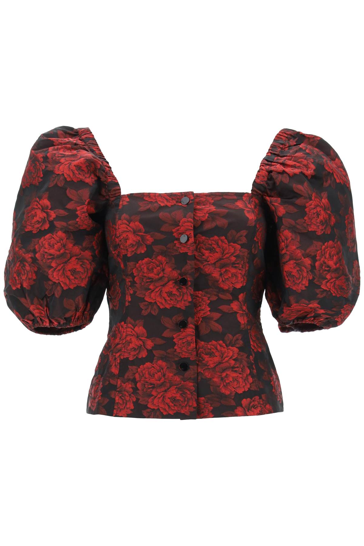 Ganni GANNI blouse in floral jacquard