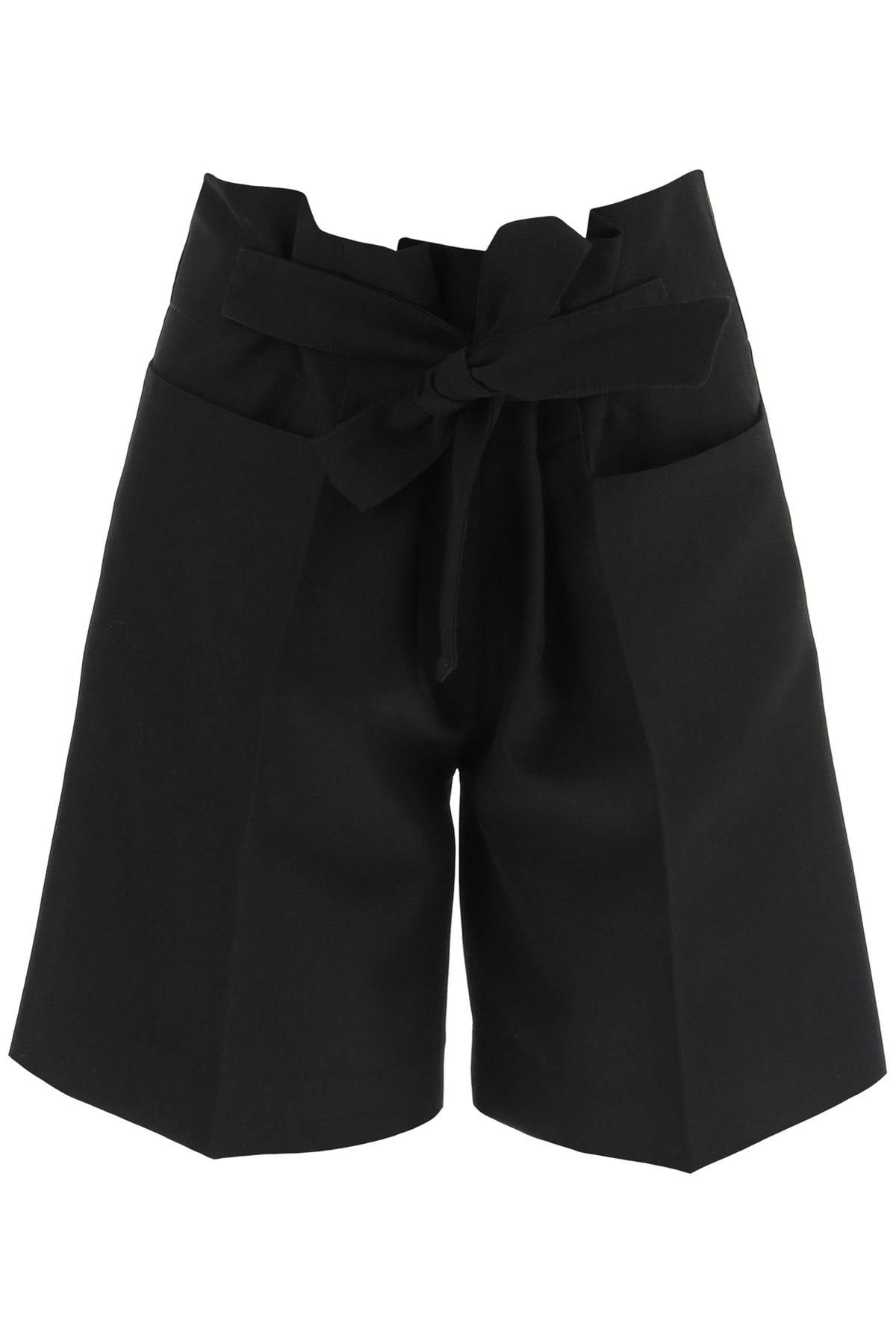 Toteme TOTEME belted wool-blend shorts