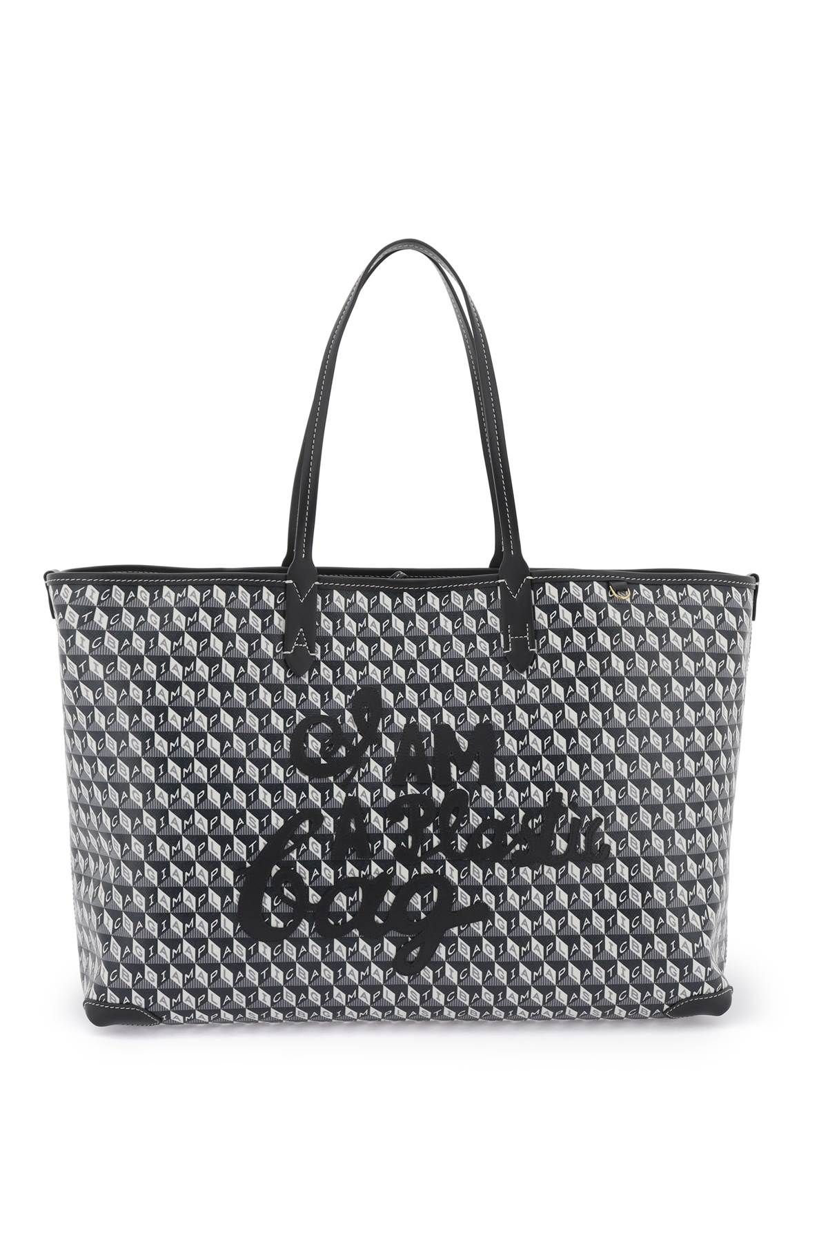 Anya Hindmarch ANYA HINDMARCH i am a plastic bag motif tote bag