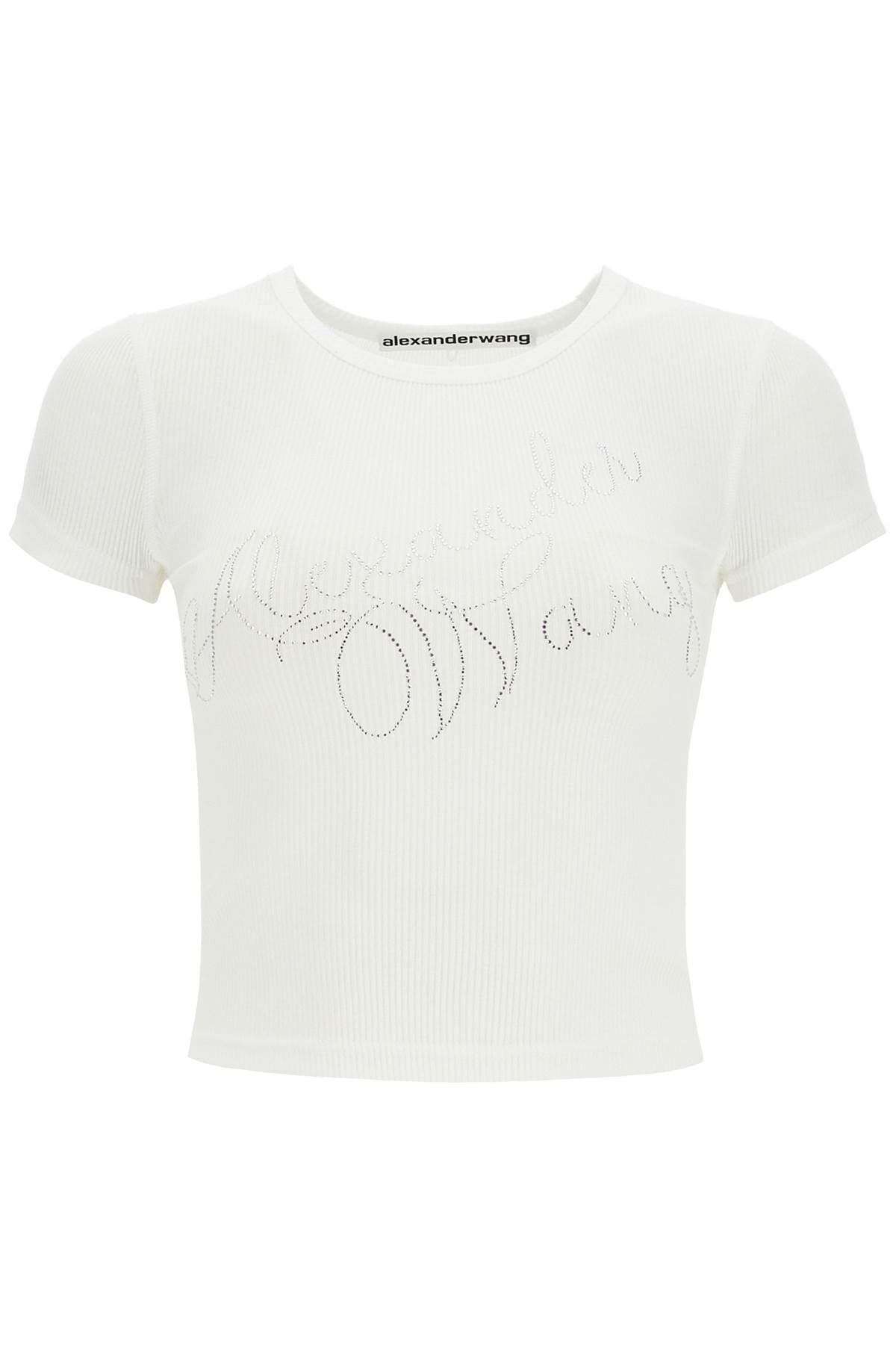 Alexander Wang ALEXANDER WANG "logo rhinestone t-shirt