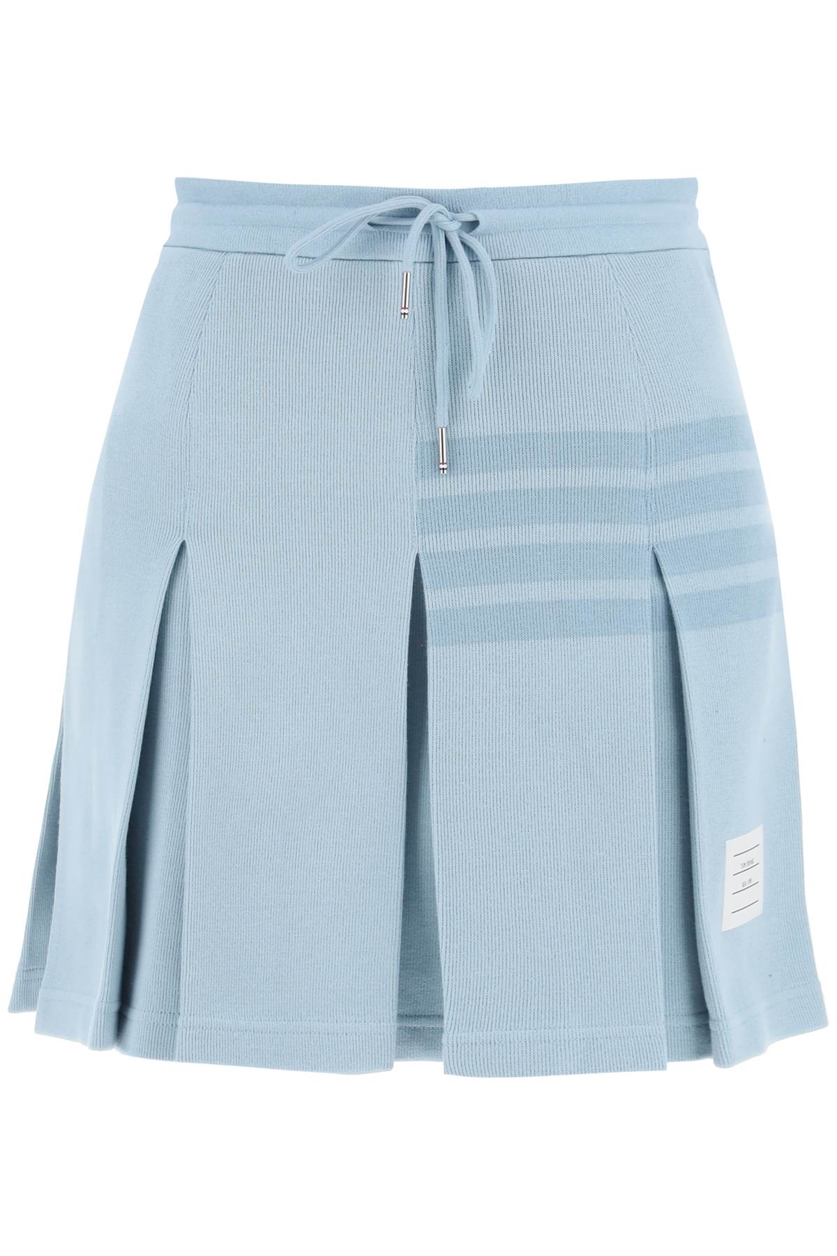 Thom Browne THOM BROWNE knitted 4-bar pleated skirt