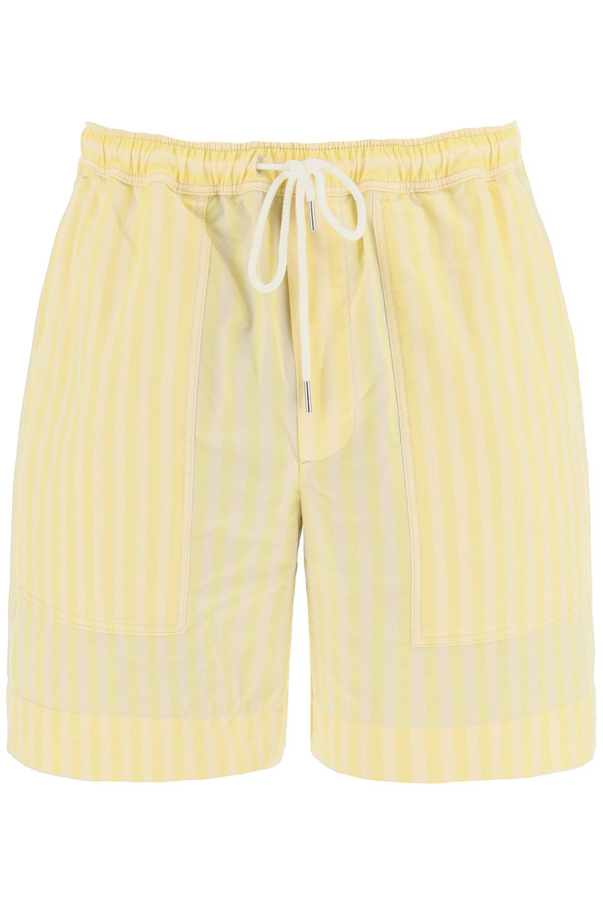 Maison Kitsuné MAISON KITSUNE striped poplin bermuda shorts for