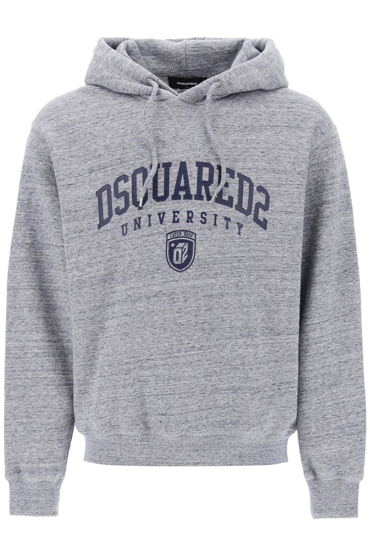 Dsquared2 DSQUARED2 logo print melange hoodie